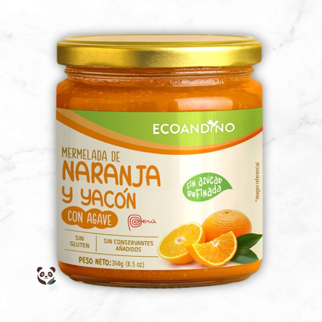 Mermelada Orgánica | Endulzada naturalmente con yacón y agave Ecoandino
