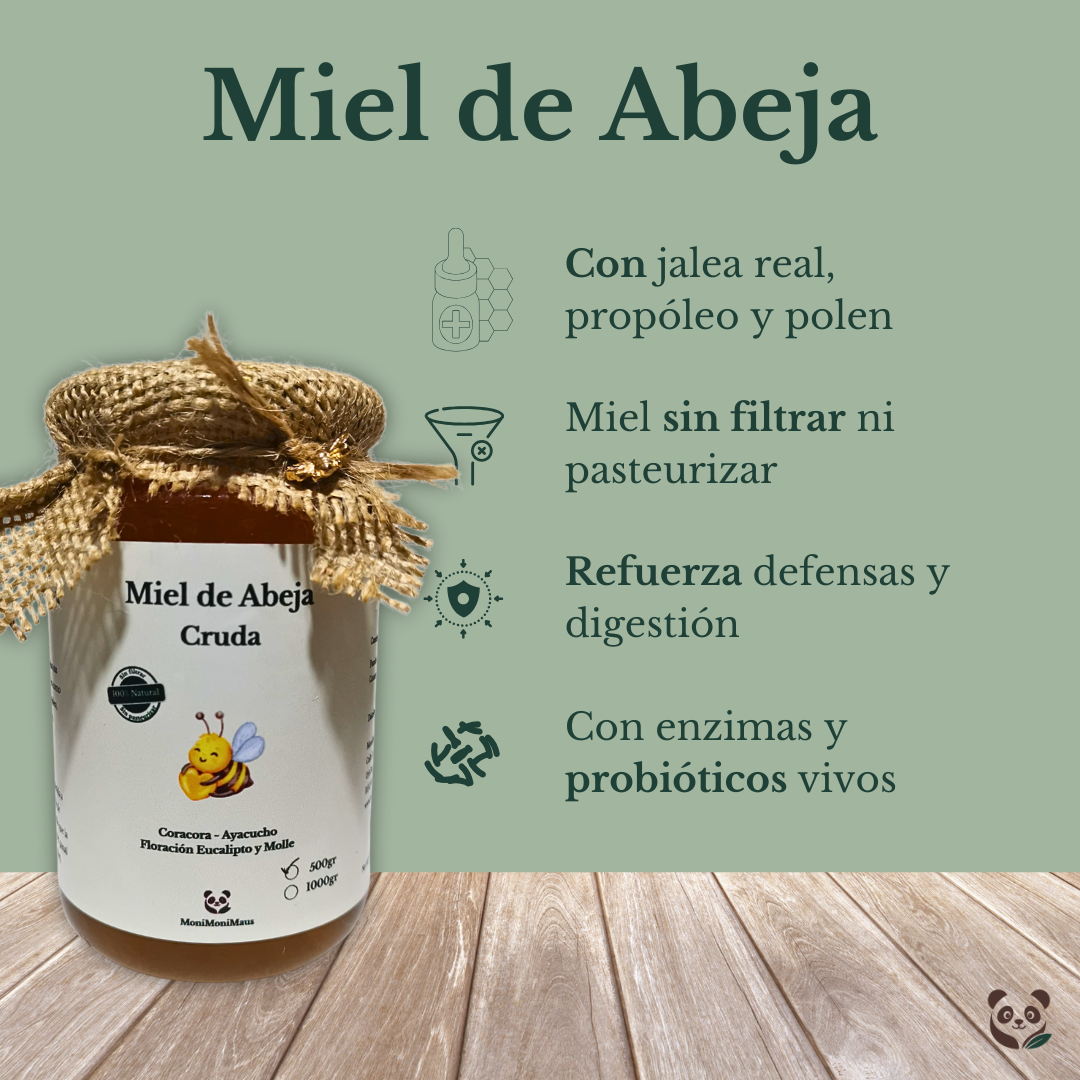 Miel de Abeja Cruda | Sin filtrar ni pasteurizar | Cora-Cora, Ayacucho Cora-Cora