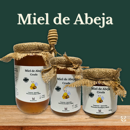 Miel de Abeja Cruda | Sin filtrar ni pasteurizar | Cora-Cora, Ayacucho Cora-Cora