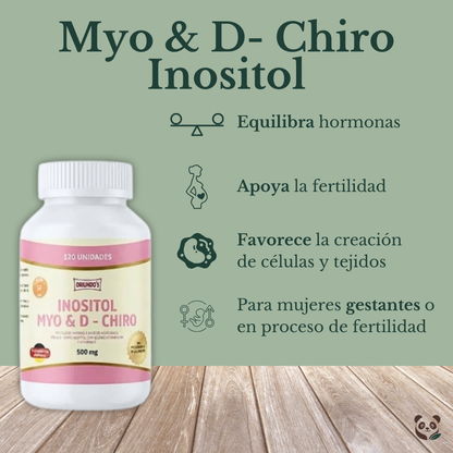Myo & D-Chiro Inositol | Equilibrio hormonal y salud reproductiva Nanita Foods