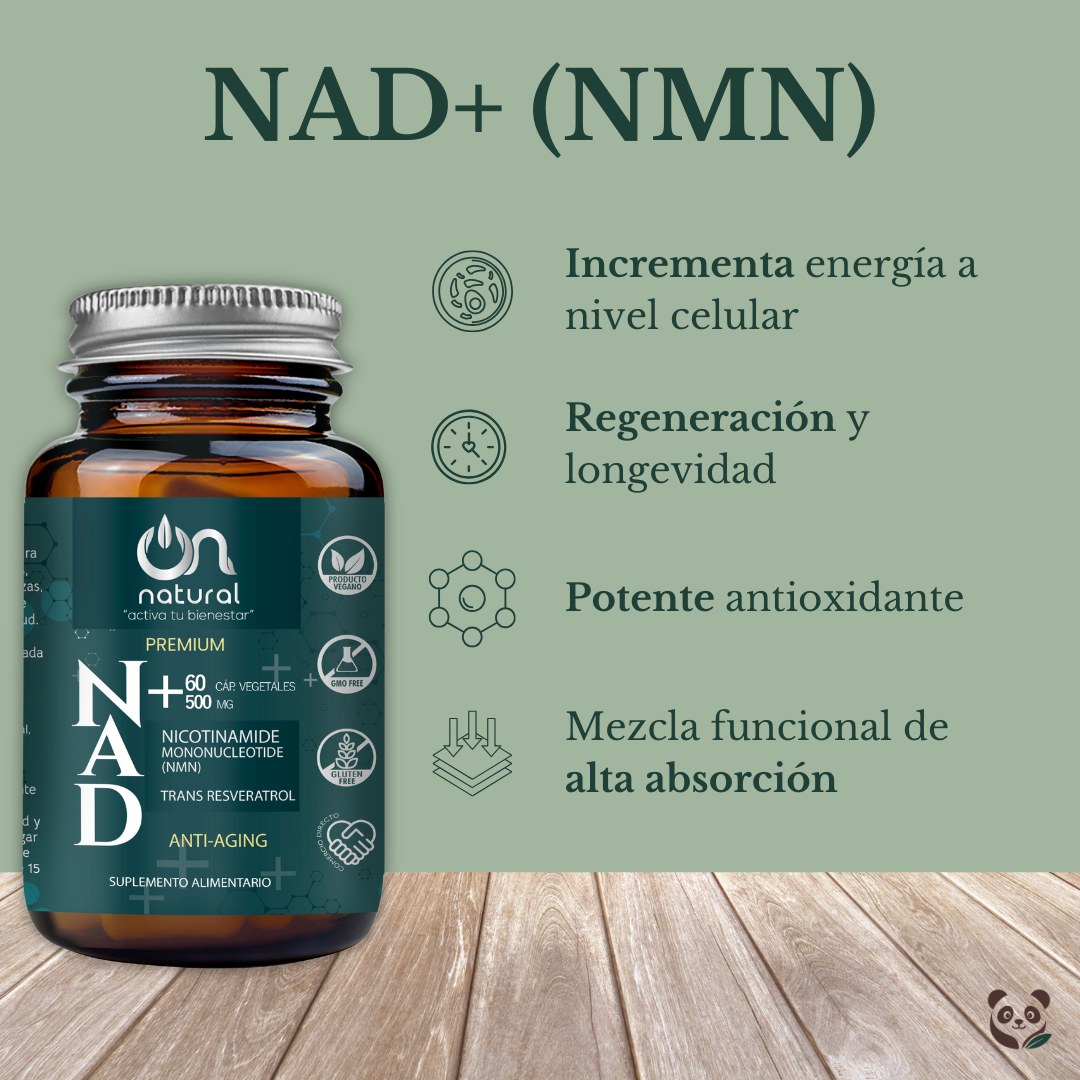 NAD+  | NMN con Transresveratrol | Protección antioxidante celular ON NATURAL