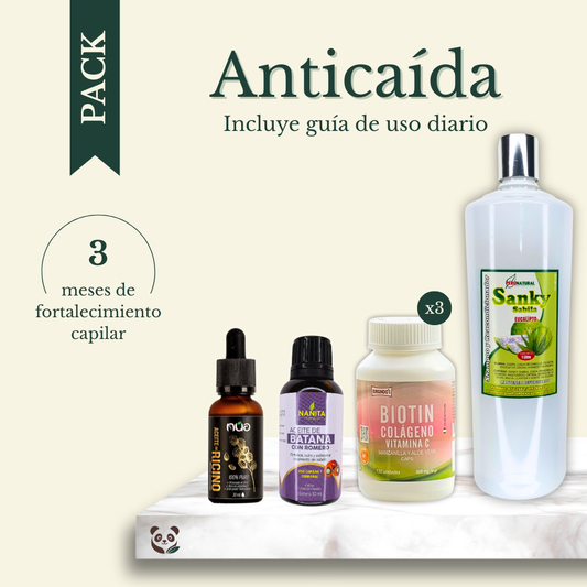 Pack Anticaída | 3 meses de fortalecimiento capilar MoniMoniMaus