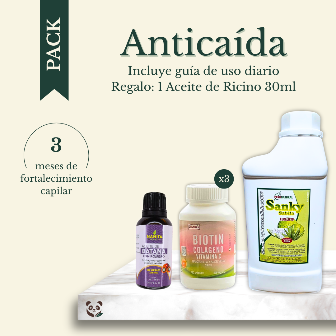Pack Anticaída | 3 meses de fortalecimiento capilar MoniMoniMaus