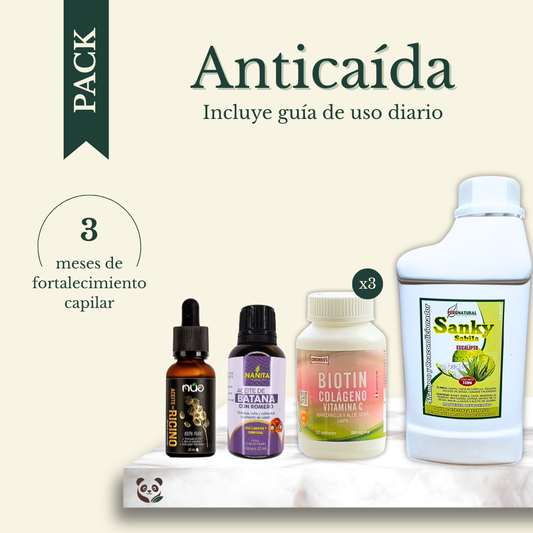 Pack Anticaída | 3 meses de fortalecimiento capilar MoniMoniMaus