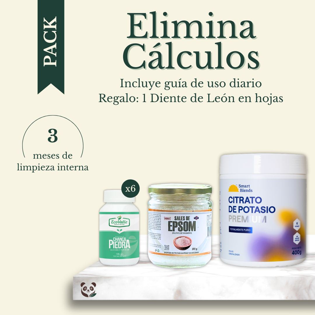 Pack Elimina Cálculos | 3 meses de limpieza natural de riñones y vesícula MoniMoniMaus