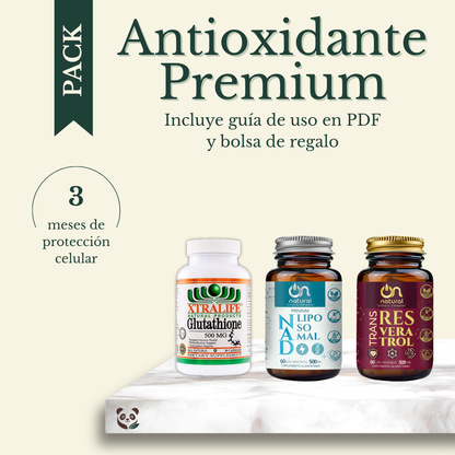 Pack Antioxidante Premium | 3 meses de protección celular y longevidad MoniMoniMaus