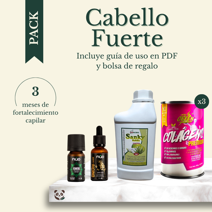 Pack Cabello Fuerte | 3 meses de fortalecimiento capilar MoniMoniMaus