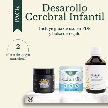 Pack Desarollo Cerebral Infantil | 2 meses de apoyo nutricional para el desarrollo cerebral MoniMoniMaus