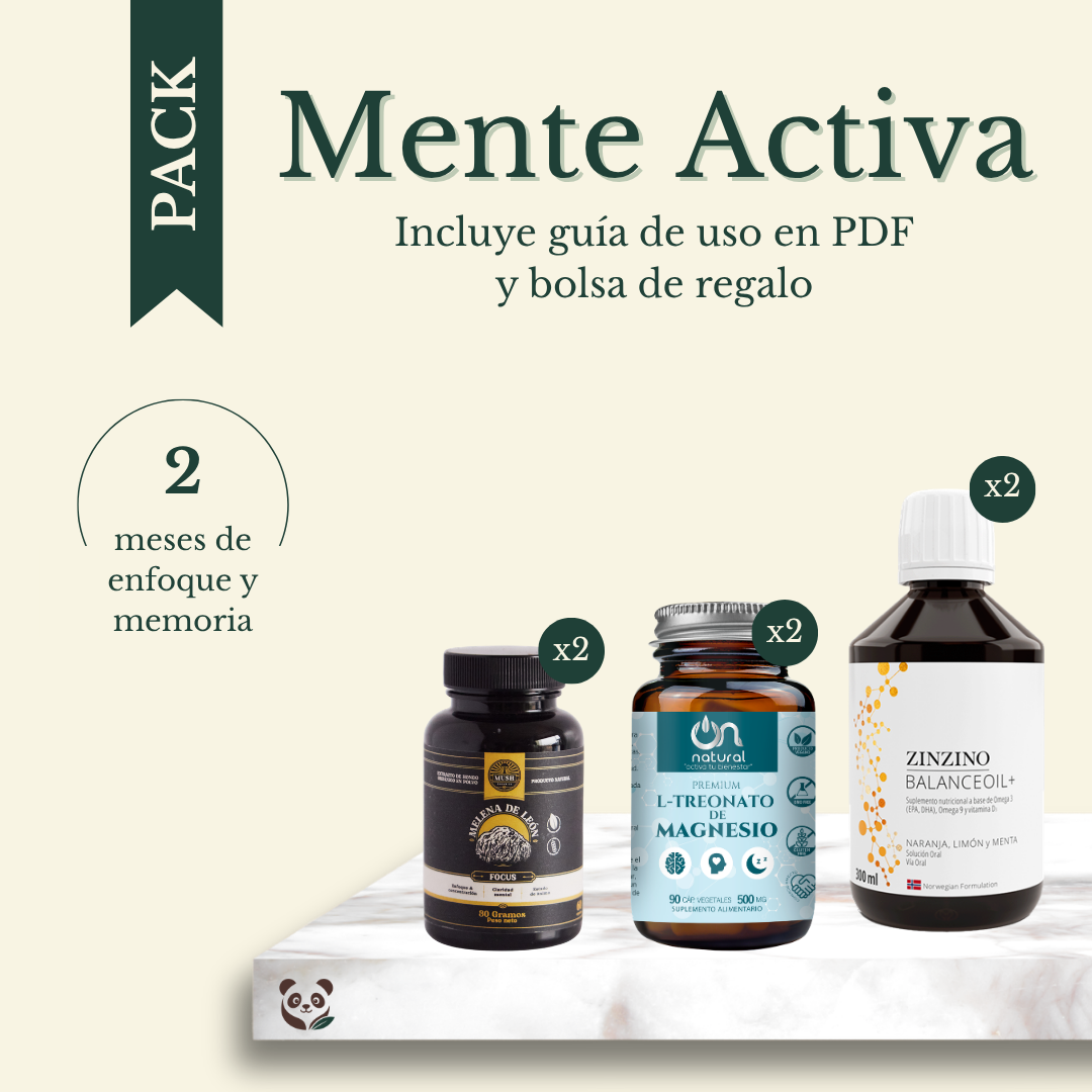 Pack Mente Activa | 2 meses de enfoque, memoria y claridad mental MoniMoniMaus