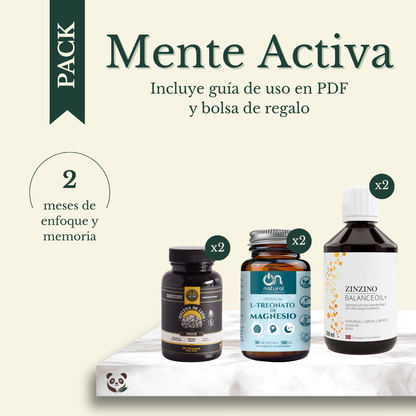 Pack Mente Activa | 2 meses de enfoque, memoria y claridad mental MoniMoniMaus