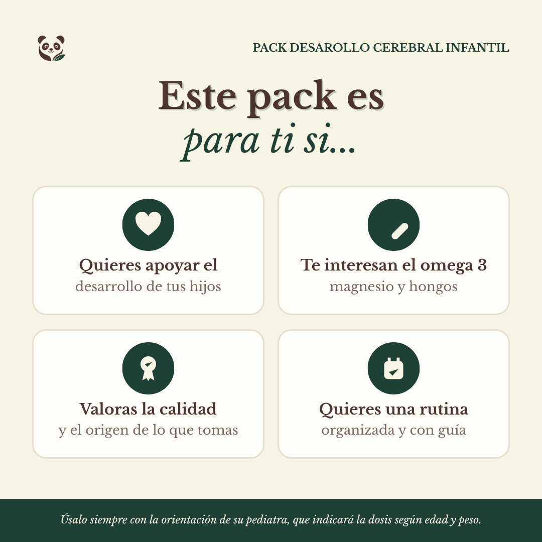 Pack Desarollo Cerebral Infantil | 2 meses de apoyo nutricional para el desarrollo cerebral MoniMoniMaus