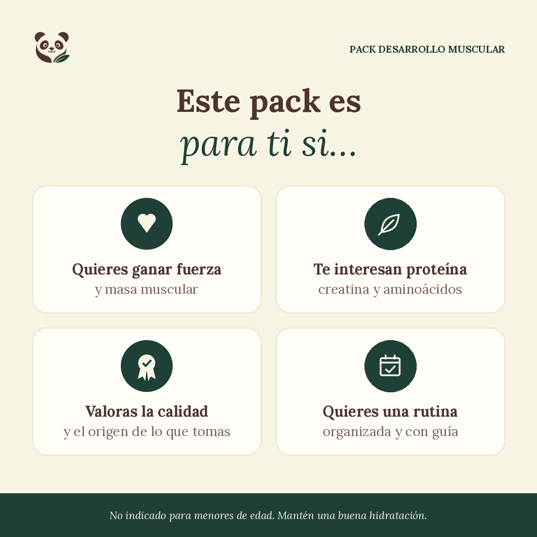 Pack Desarrollo Muscular | 6 semanas de fuerza, recuperación y desarrollo muscular intenso MoniMoniMaus