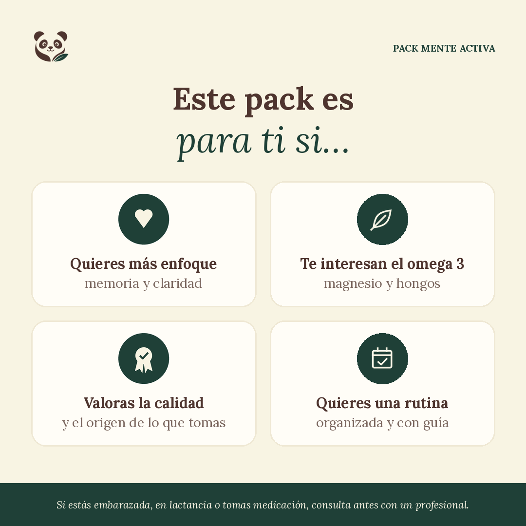 Pack Mente Activa | 2 meses de enfoque, memoria y claridad mental MoniMoniMaus