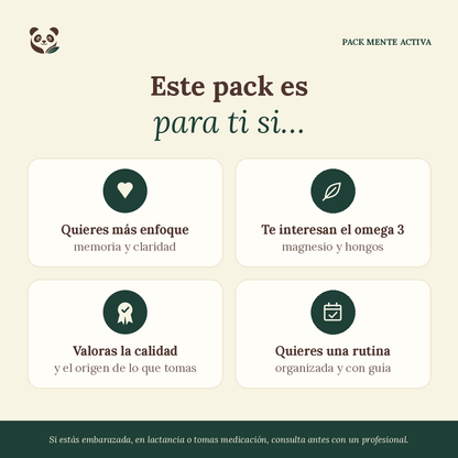 Pack Mente Activa | 2 meses de enfoque, memoria y claridad mental MoniMoniMaus