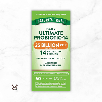 Probiótico 25 Billones + Prebiótico | Microbiota Intestinal Nature's Truth