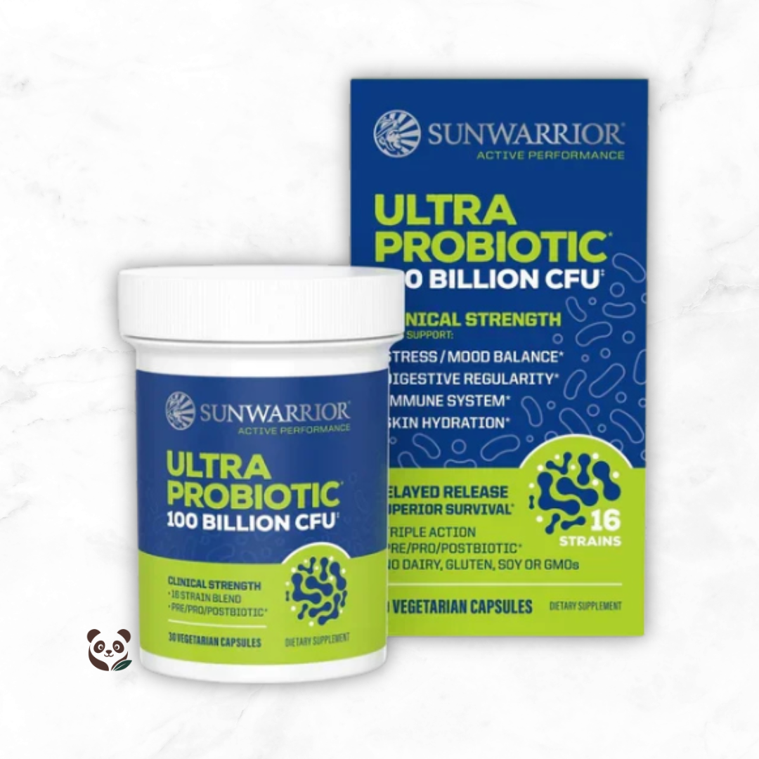 Ultra Probióticos 100 billones CFU + Prebiótico + Postbiótico | Microbiota Intestinal Superior Sunwarrior