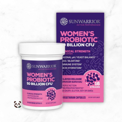 Probióticos femeninos 50 billones CFU | Microbiota Vaginal e Intestinal Sunwarrior