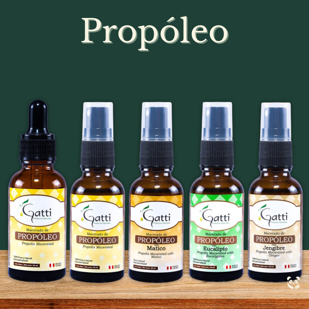 Macerado de Propóleo Natural | En Gotas y Spray Gatti