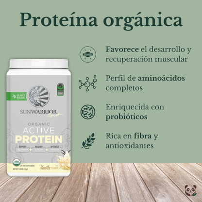 Active Protein Vainilla | Proteína vegana orgánica para deportistas Sunwarrior