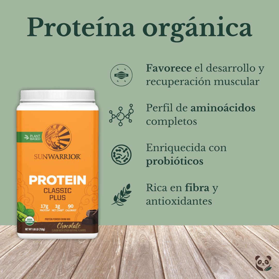 Protein Classic Plus | Proteína vegana orgánica, fermentada y con probióticos Sunwarrior