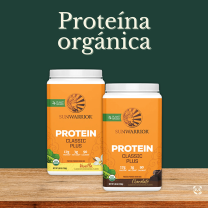 Protein Classic Plus | Proteína vegana orgánica, fermentada y con probióticos Sunwarrior