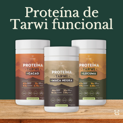 Proteínas de Tarwi funcionales | Proteínas a base de Tarwi con cacao, maca negra o lúcuma Tarwi Corp