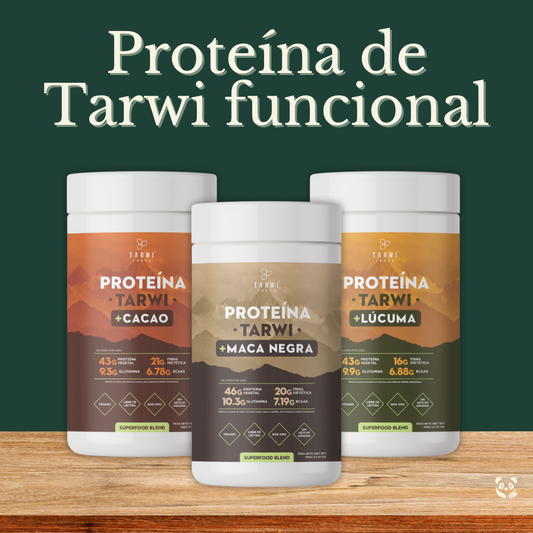 Proteínas de Tarwi funcionales | Proteínas a base de Tarwi con cacao, maca negra o lúcuma Tarwi Corp