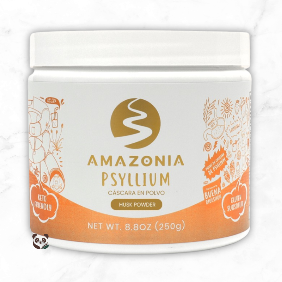 Psyllium Husk Amazonía | Cáscara en polvo | Fibra vegetal sin gluten Amazonía
