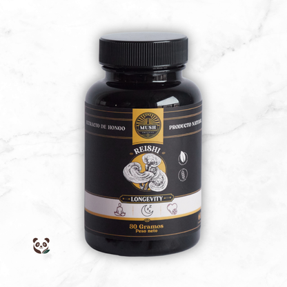 Reishi (Ganoderma Lucidum) | Extracto dual estandarizado para mayor calma y respuesta inmune Mush Naturals