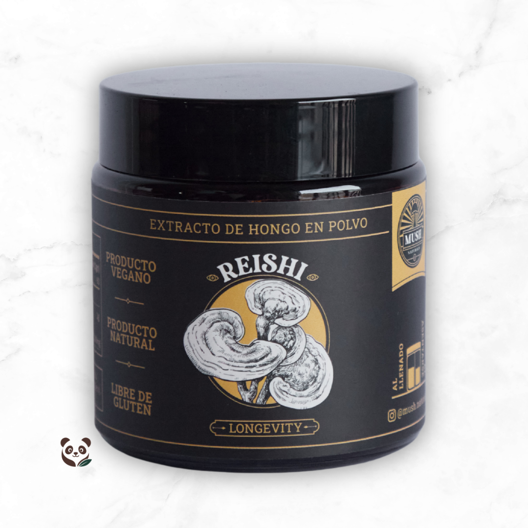Reishi (Ganoderma Lucidum) | Extracto dual estandarizado para mayor calma y respuesta inmune Mush Naturals