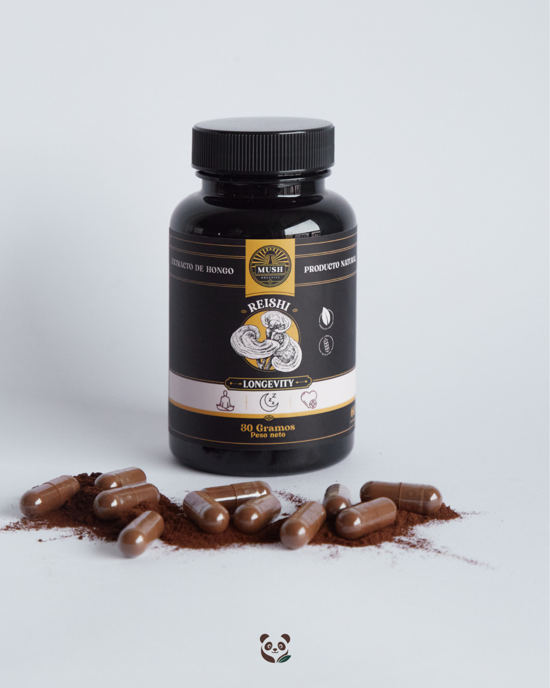 Reishi (Ganoderma Lucidum) | Extracto dual estandarizado para mayor calma y respuesta inmune Mush Naturals