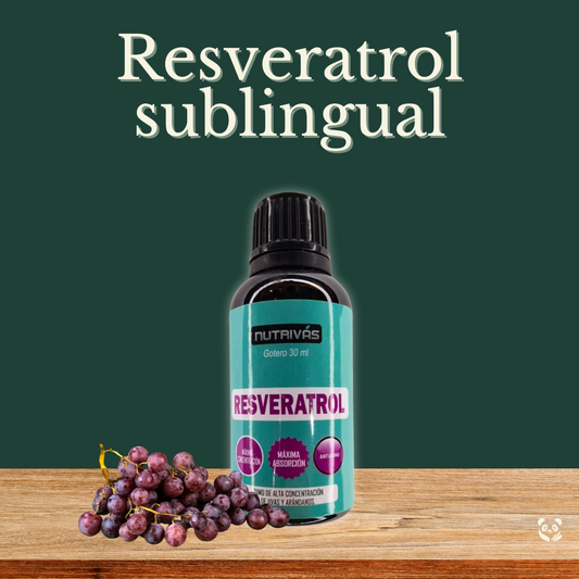 Resveratrol Sublingual | Antioxidante celular de acción rápida Nutrivás