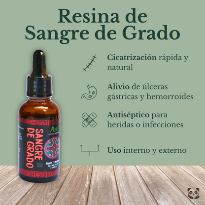 Resina de Sangre de Grado ALMA | Cicatrizante natural y regeneración interna ALMA