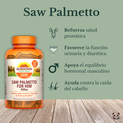 Saw Palmetto Premium | Salud prostática y urinaria natural Sundown