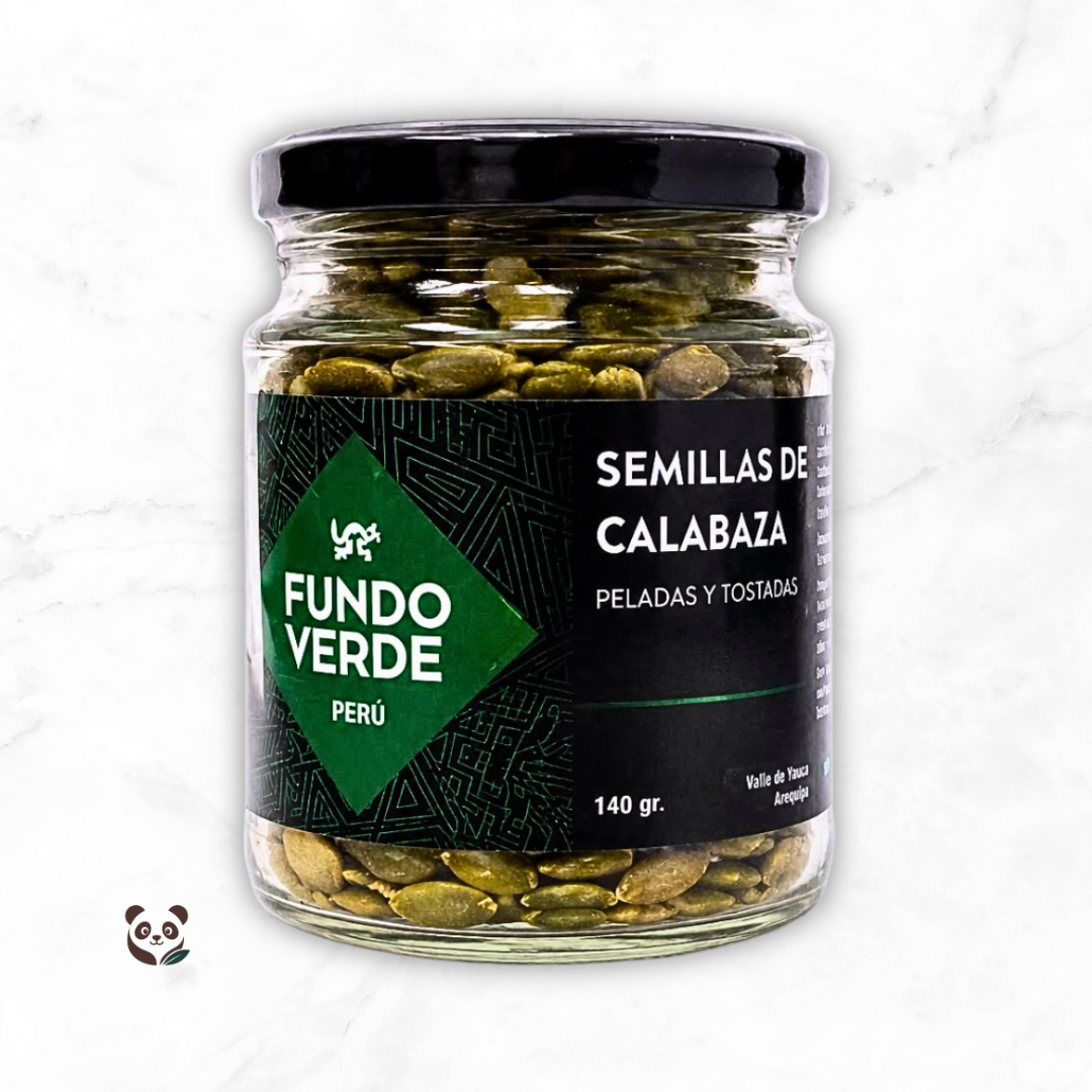 Semillas de Calabaza peladas y tostadas | Snack sabroso y nutritivo Fundo Verde
