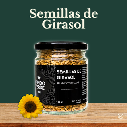 Semillas de Girasol peladas y tostadas | Snack sabroso y nutritivo Fundo Verde