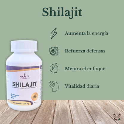 Shilajit Plus | Vitalidad y defensa con energía ancestral Nanita Foods