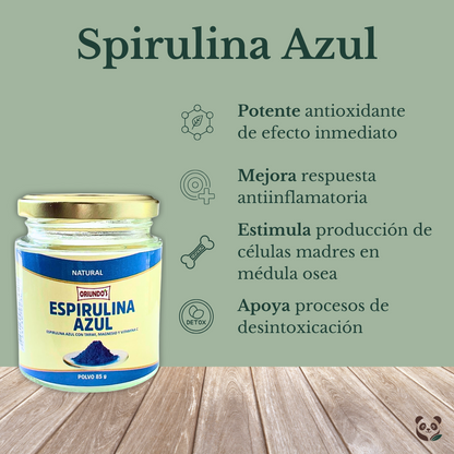 Spirulina Azul con Tarwi | Superalimento rico en hierro, proteínas y vitaminas Oriundo's