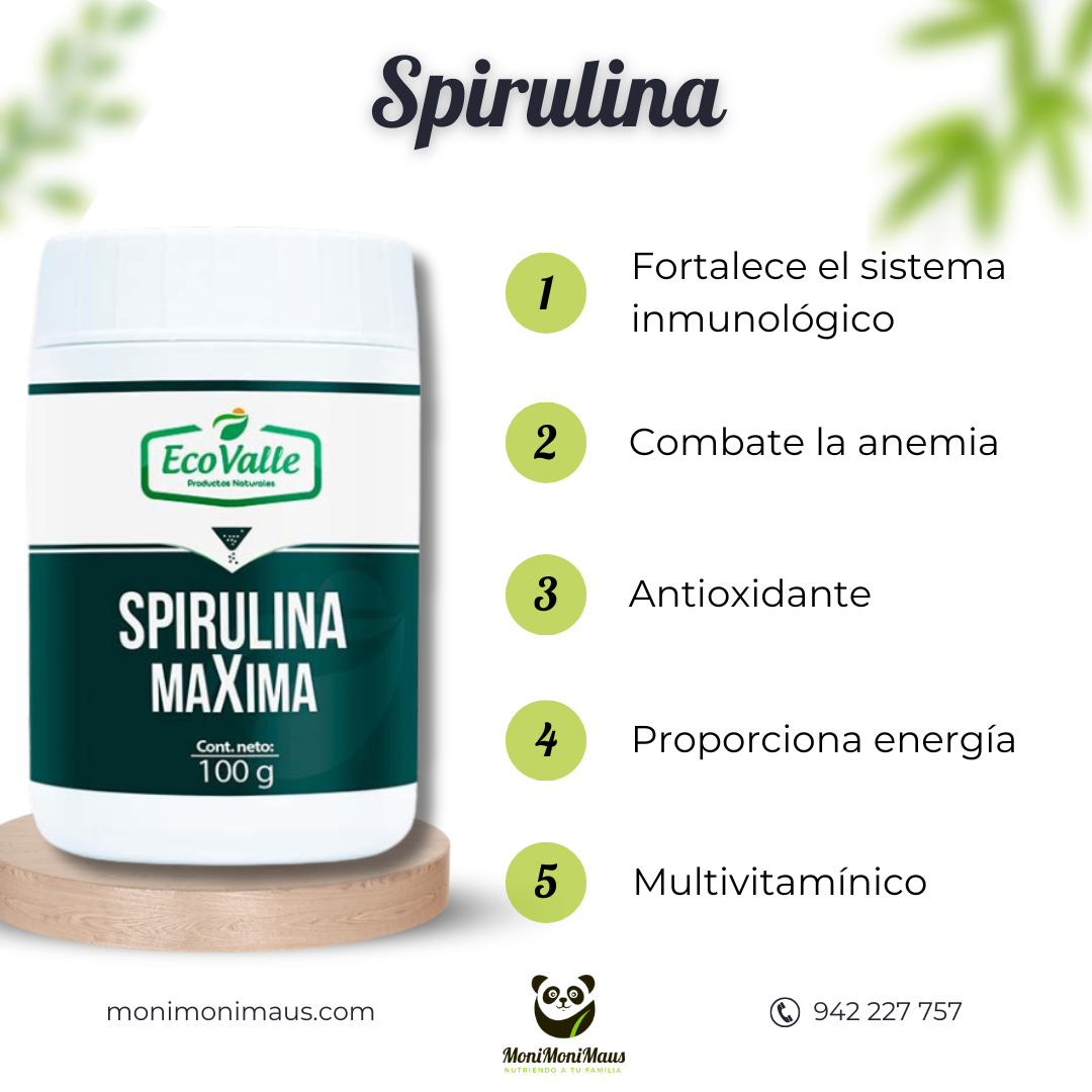 Spirulina importada EcoValle