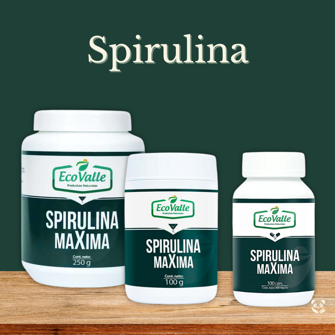 Spirulina Importada Pura | Superalimento Natural en Polvo o Cápsulas EcoValle