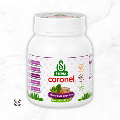 Stevia Pura | Endulzante natural sin calorías ni amargor Stevia Coronel