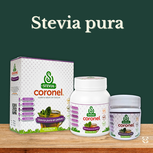 Stevia Pura | Endulzante natural sin calorías ni amargor Stevia Coronel