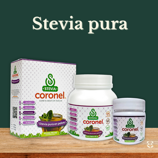 Stevia Pura | Endulzante natural sin calorías ni amargor Stevia Coronel