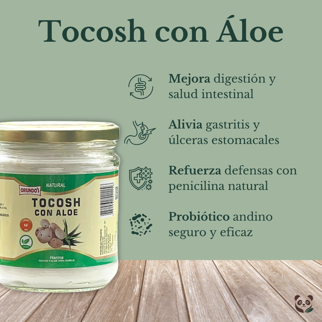 Tocosh + Áloe Vera en polvo | Probiótico natural para digestión y gastritis Oriundo's