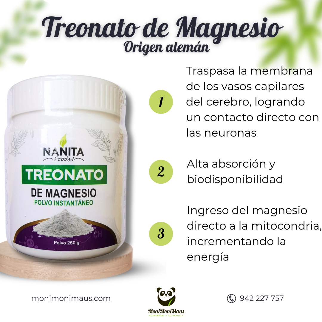 Treonato de Magnesio Nanita Foods