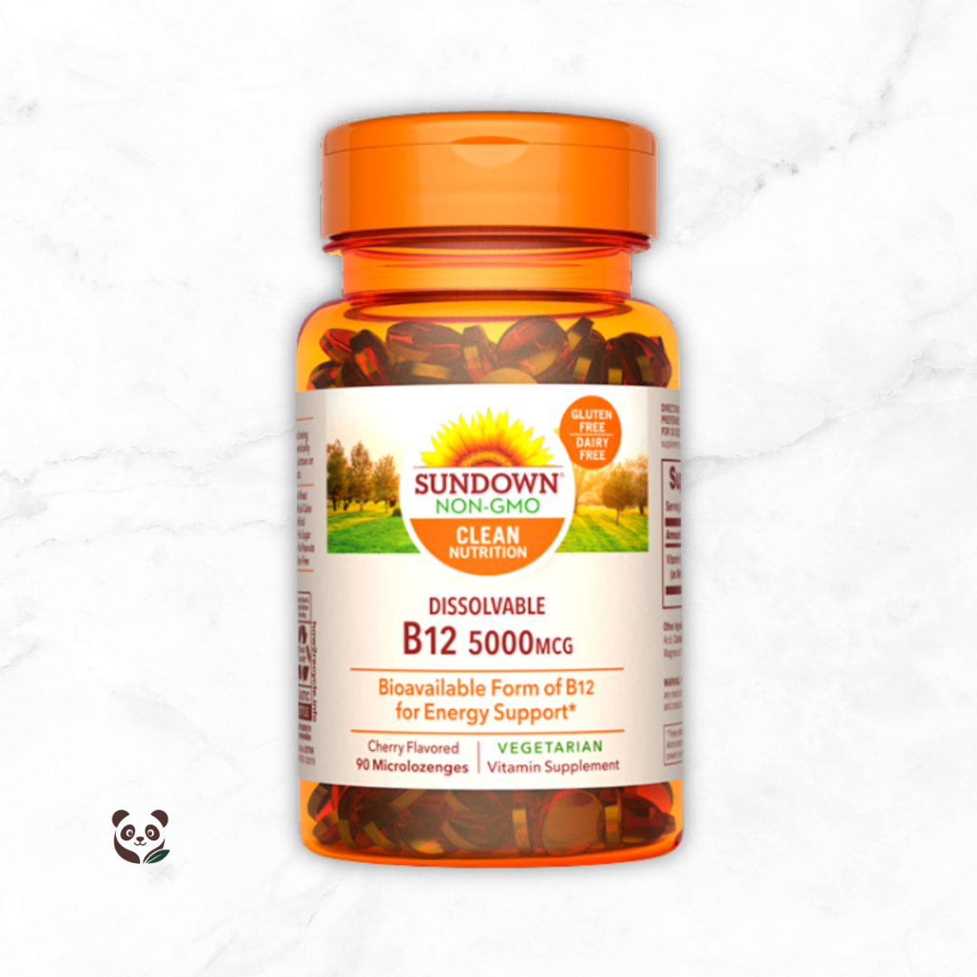 Vitamina B12 Sublingual 5000 mcg | Energía y Sistema Nervioso Sundown