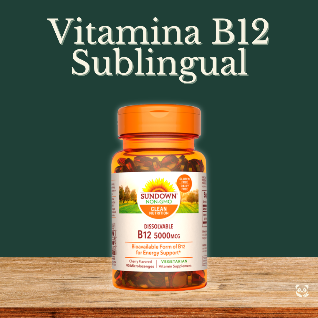 Vitamina B12 Sublingual 5000 mcg | Energía y Sistema Nervioso Sundown