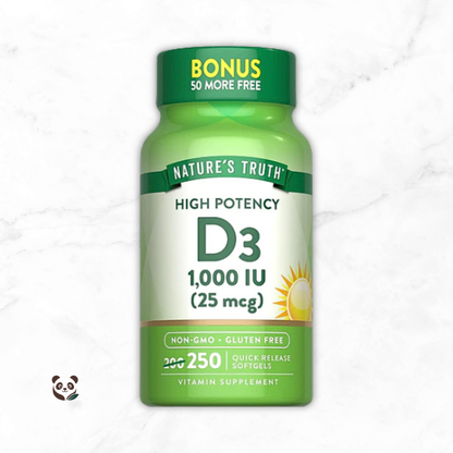 Vitamin D3 1000 IU | Soporte inmunológico y óseo Nature's Truth