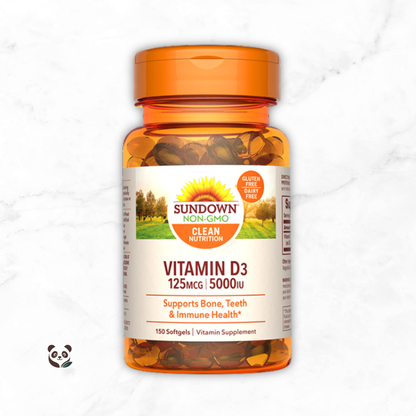 Vitamin D3 5000 IU | Soporte inmunológico y óseo Sundown