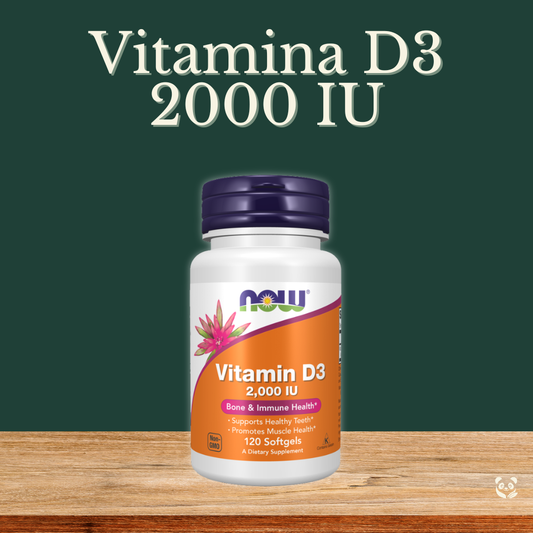 Vitamin D3 2000 IU | Soporte inmunológico y óseo Now Foods